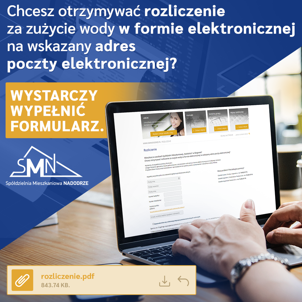 Elektroniczne rozliczenie za wodę